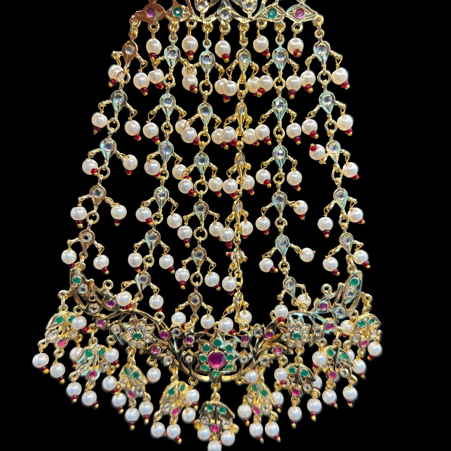 Sehar Red & Green Jhoomar