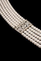 Meher Silver Long Necklace Set