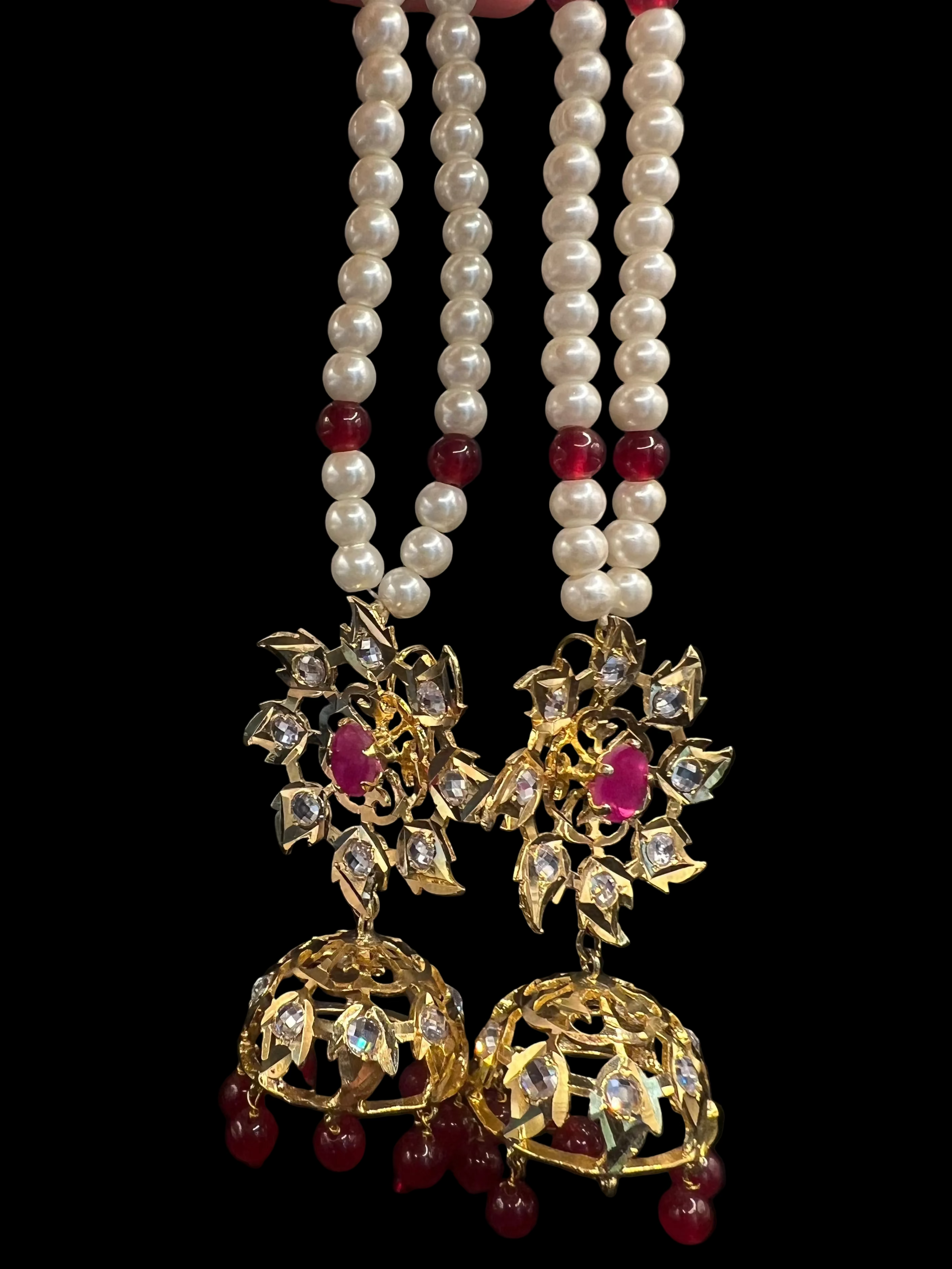 Zahra Red Choker Set