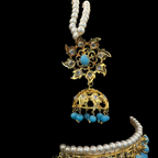 Zahra Sky Blue Choker Set