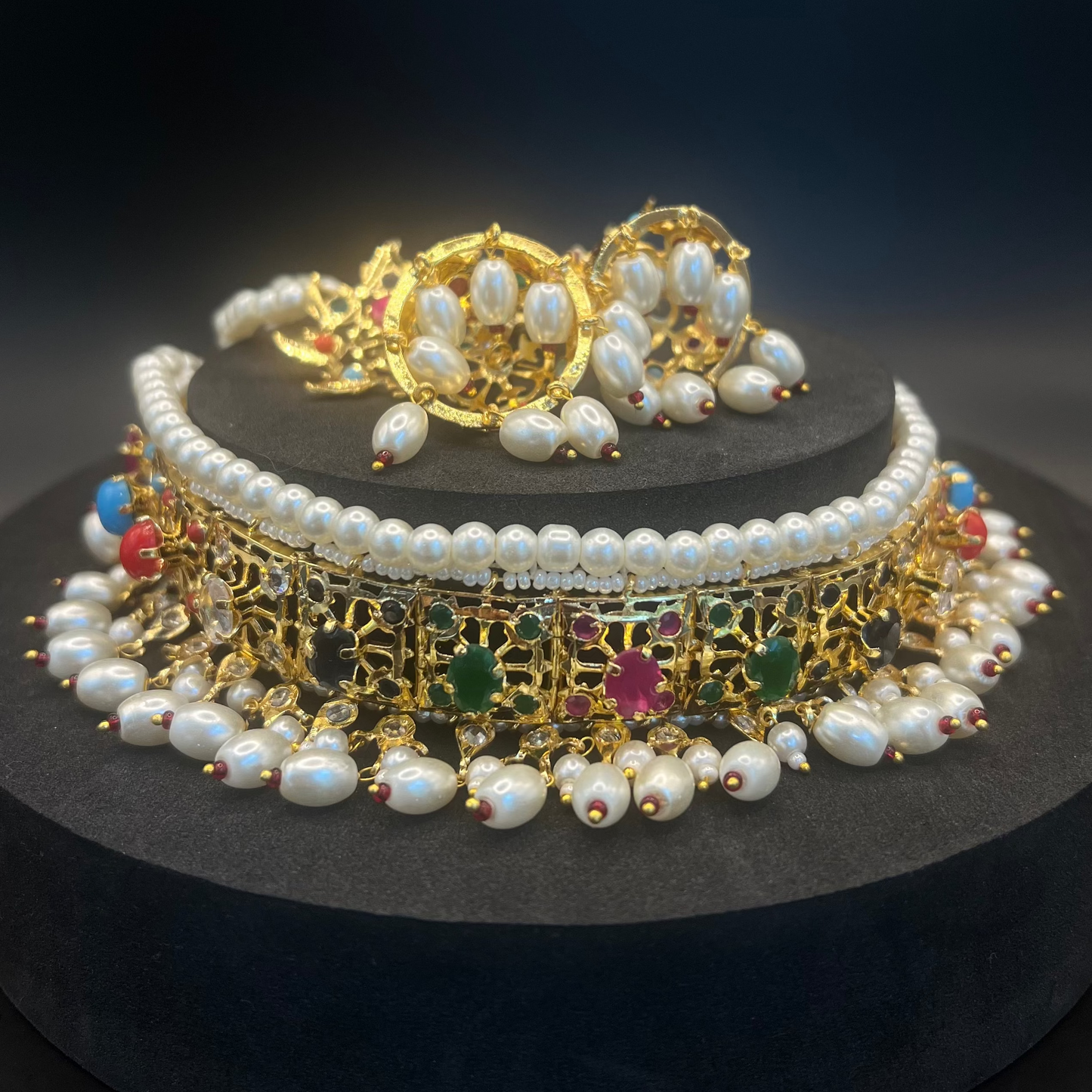 Zahra Multicolor Choker Set