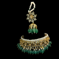Zahra Green Choker Set