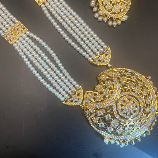 Meher Pearl Long Necklace Set