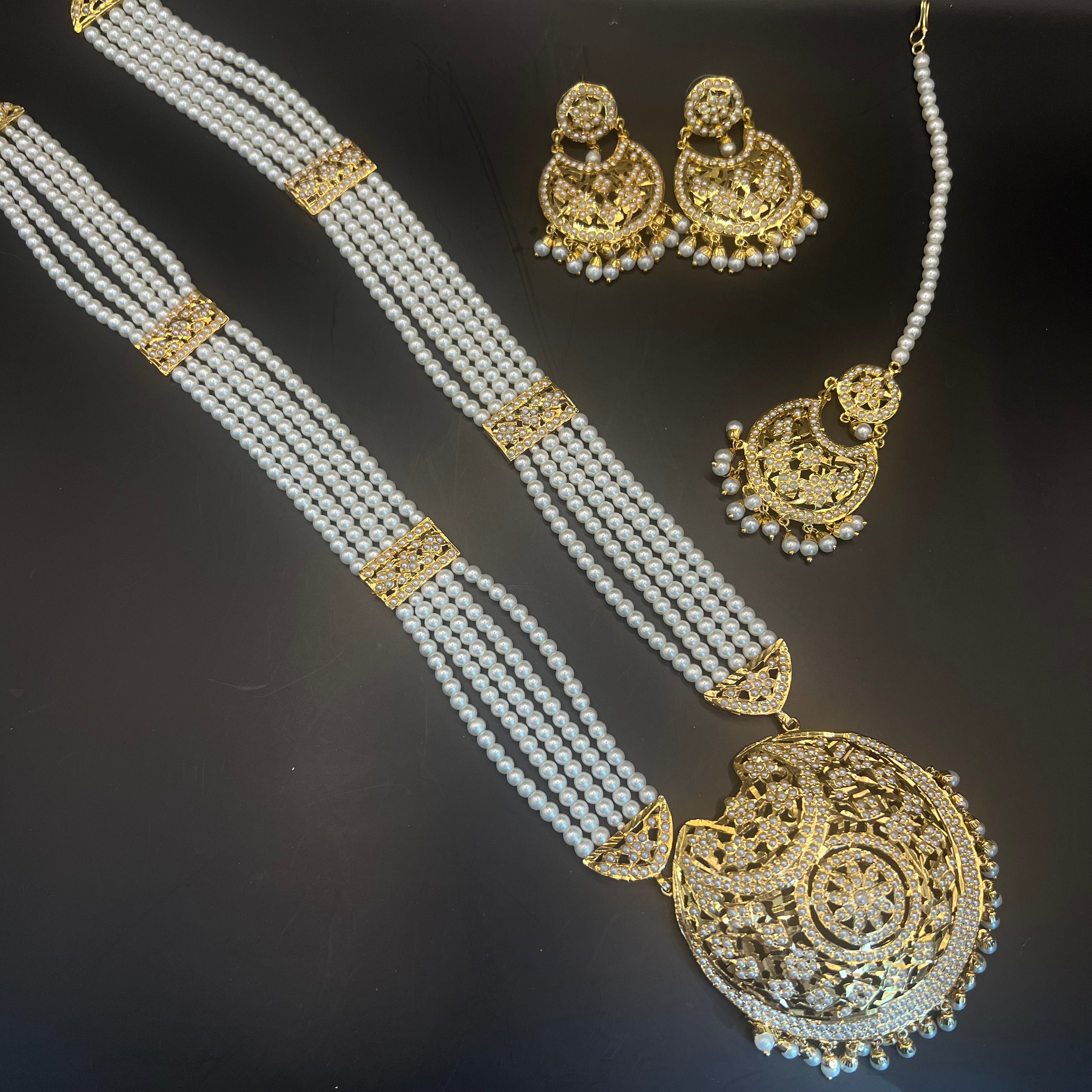 Meher Pearl Long Necklace Set